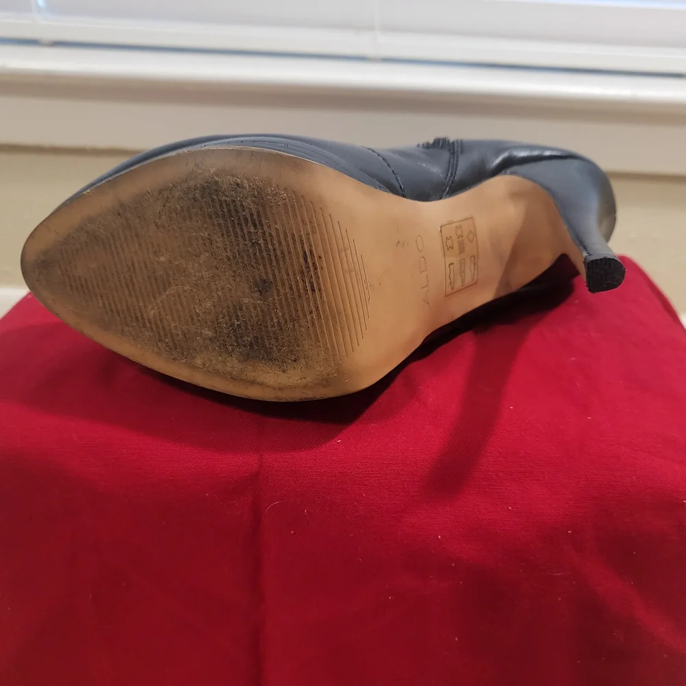 Aldo Knee High Stiletto Leather Boots - Picture 13 of 15